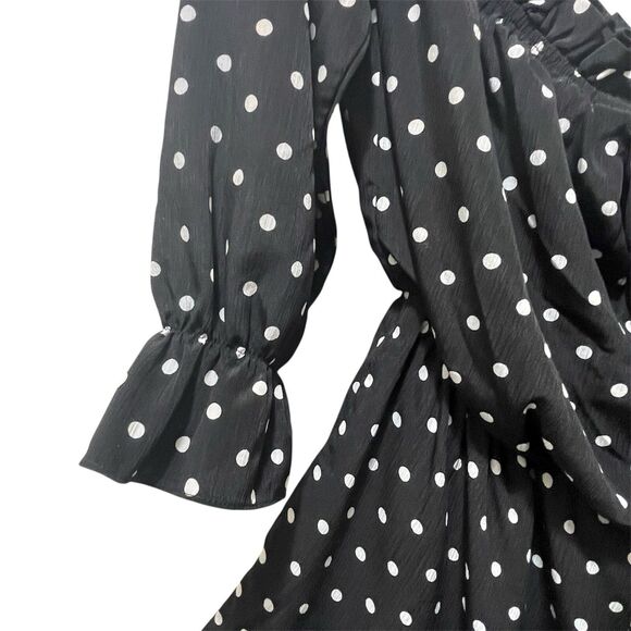 Fashion Nova Polka Dot Romper Shorts, OFF SHOULDER, Rockabilly Pinup Cute Medium - Picture 7 of 7